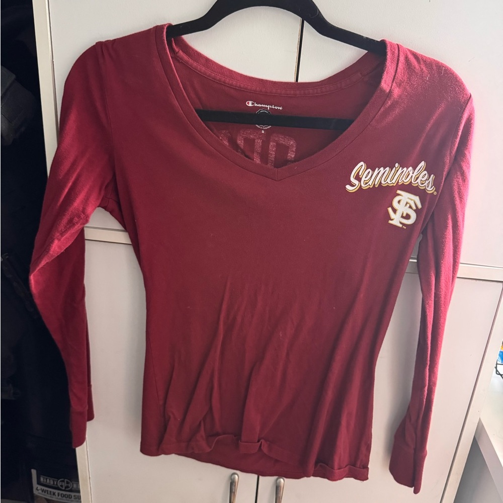 Champion Women's Maroon Seminoles Long Sleeve Tee